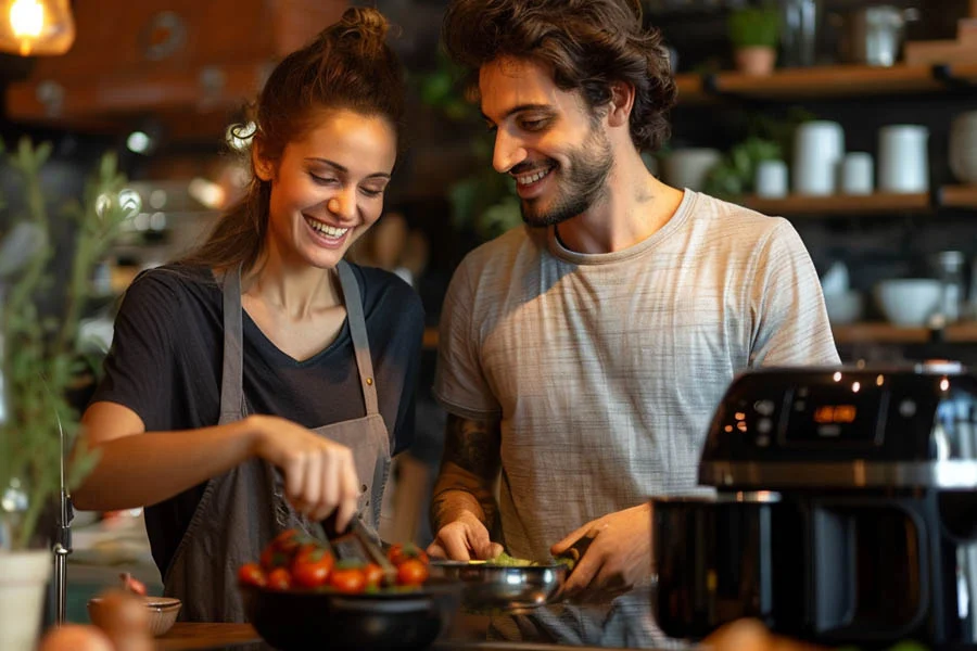 cooking in an air fryer