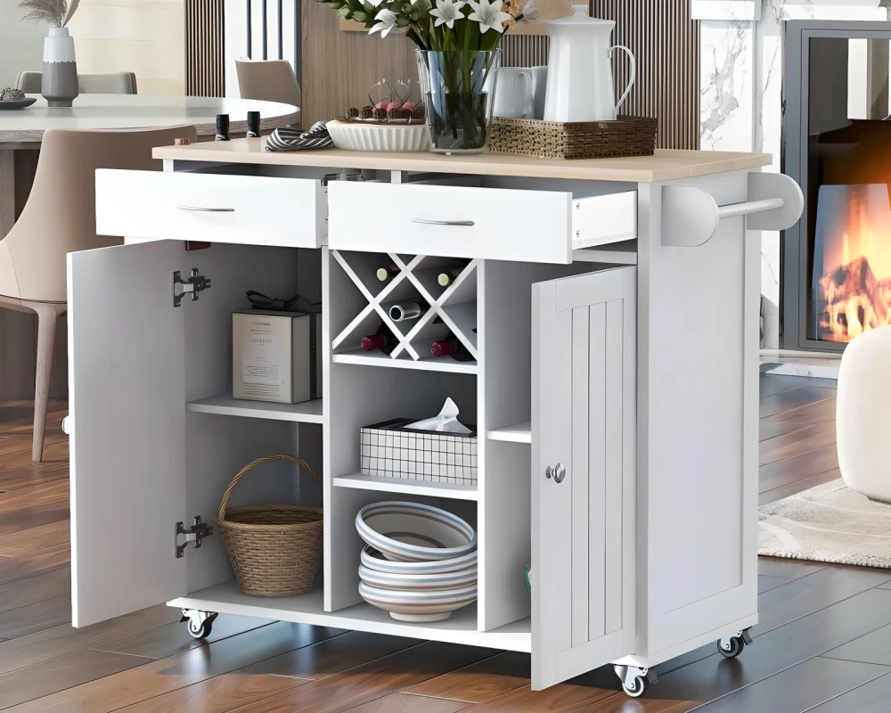 kitchen island carts with wheels